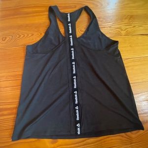 Black cross back tank top